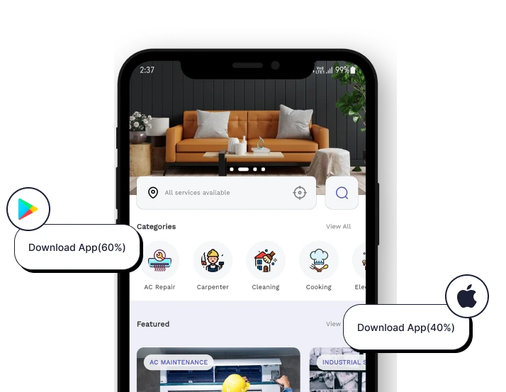 Blu Customer app preview